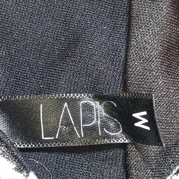 Lapis Black and White Geometric Pattern Mini Skirt Size M - Picture 4 of 4